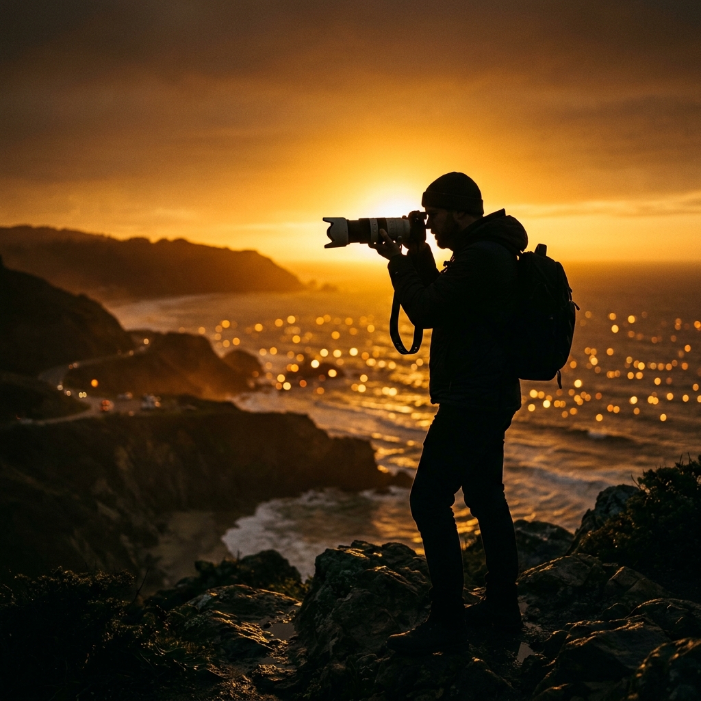 Cinematic background photography